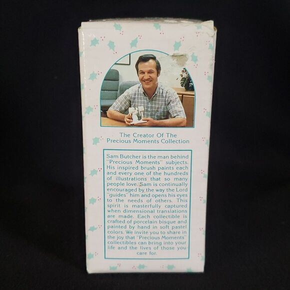Vtg 1989 Precious Moments "I Believe In the Old Rugged Cross" Porcelain Ornament - Picture 10 of 13